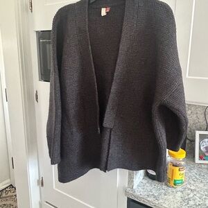 Pilcro Charcoal Gray Sweater Cardigan